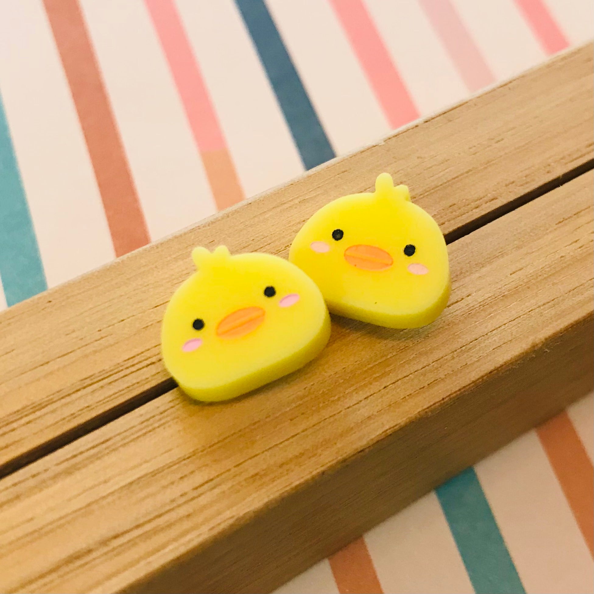 Chicken Laser Cut Stud Earrings – Far Fetched Designs