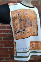 Women's Handmade Upcycled Tunic - Aboriginal Bark painting