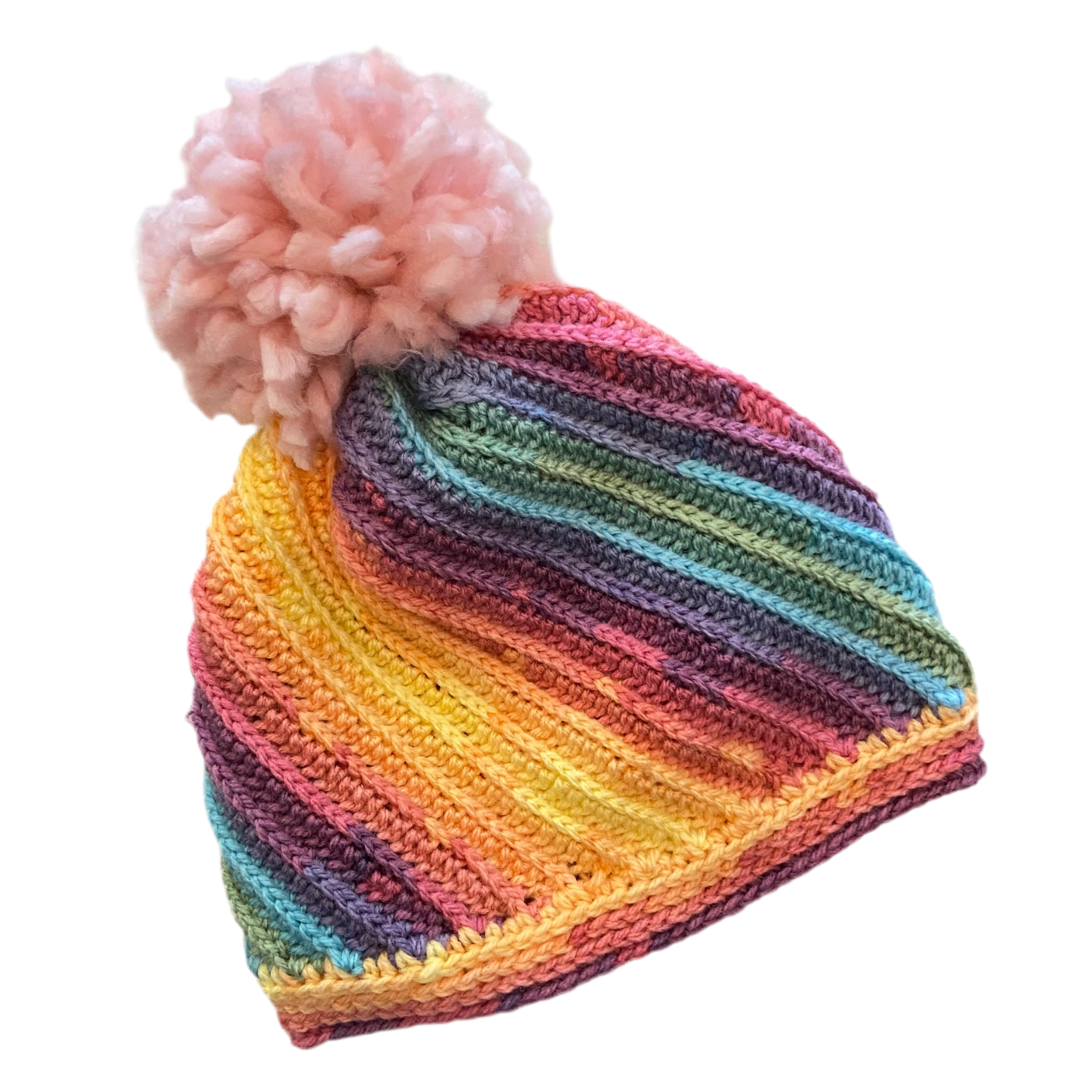 Crochet Wool Blend Beanies - various colours