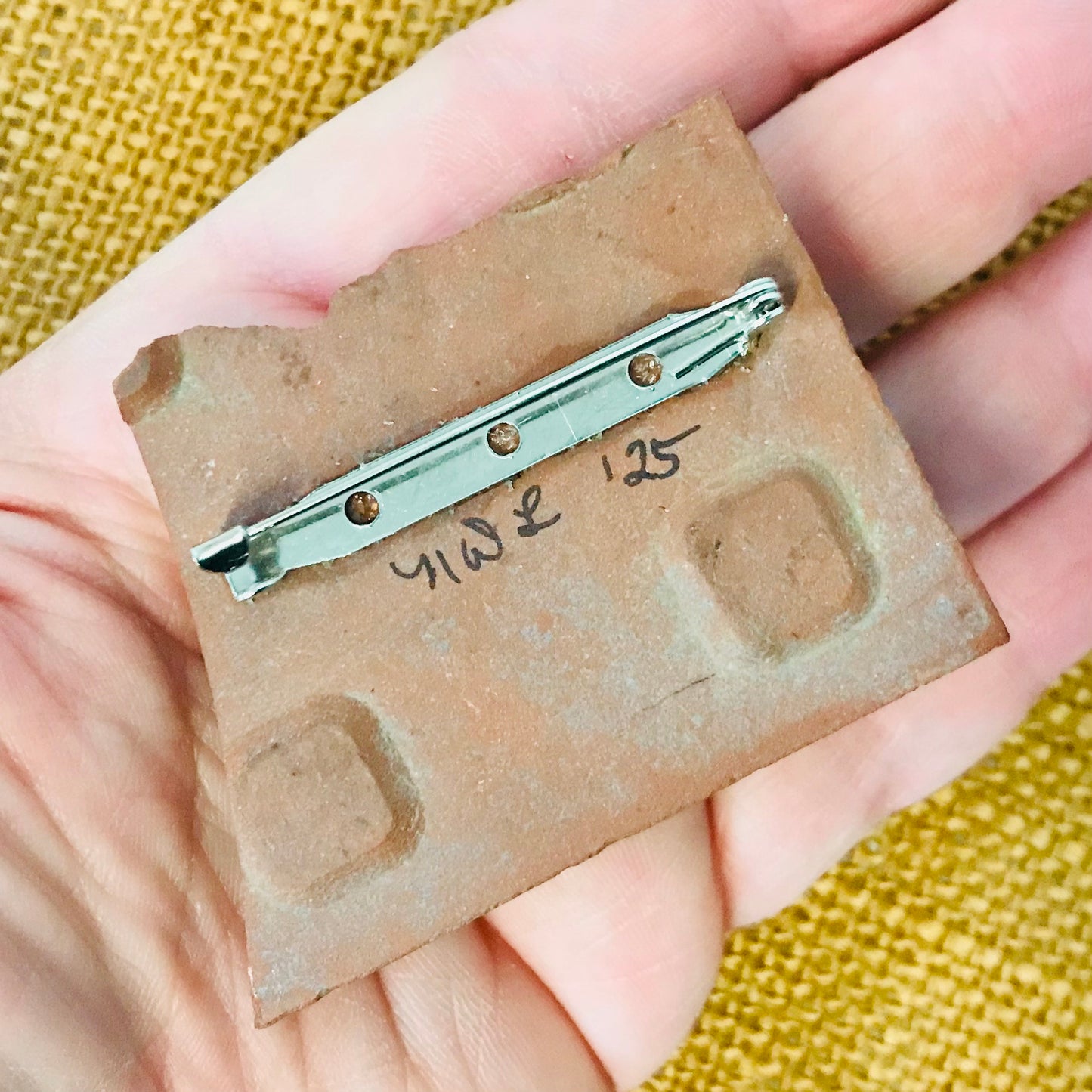 Found Object Brooch - River City 4