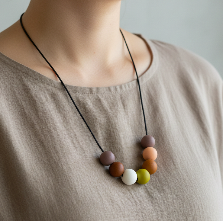 Silicone Necklaces (round beads)