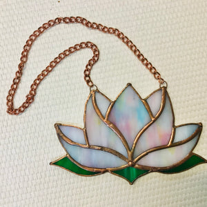 Handmade Glass Suncatcher - Lotus