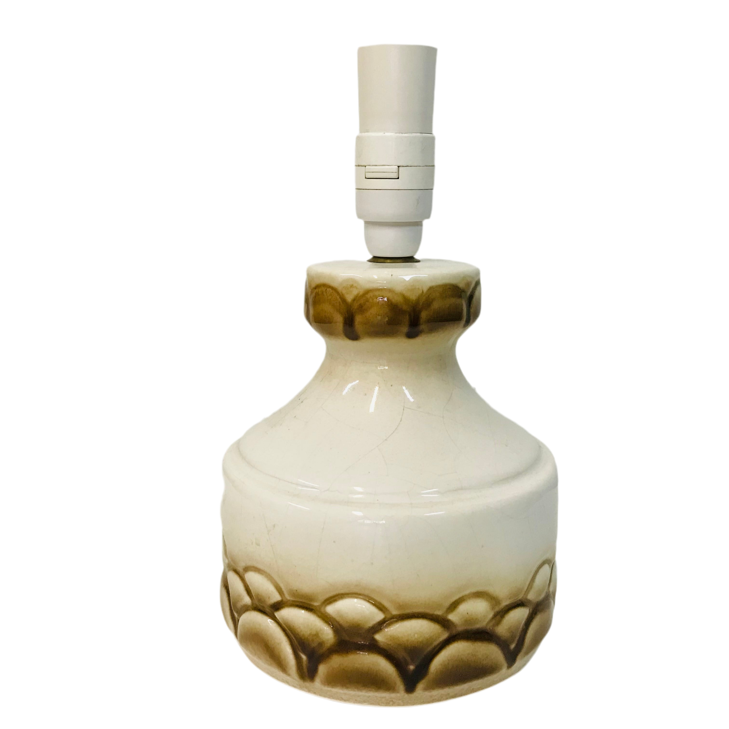 Earthy Floral on Mid Century Table Lamp