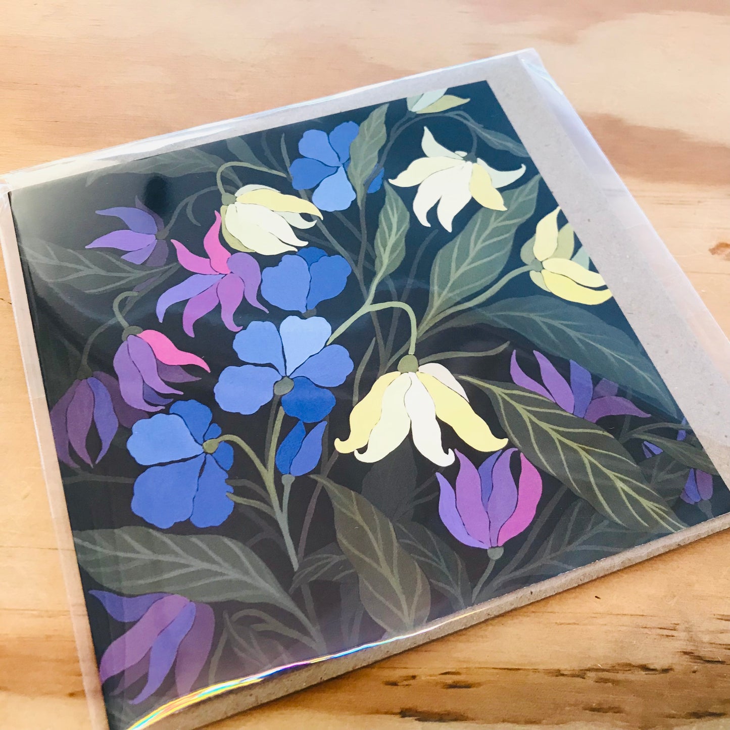 Flora Square Blank Greeting Cards