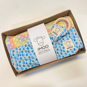 Gift Box - Blanket, Bib & Timber Teether