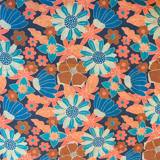 Custom Lamp Shade only - Bouquet (blue)