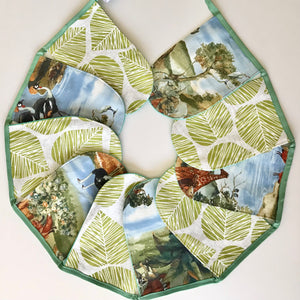 Reusable Eco Sustainable Bunting Flag Nursery Bedroom Wall Decoration - Animals & Green Leaves