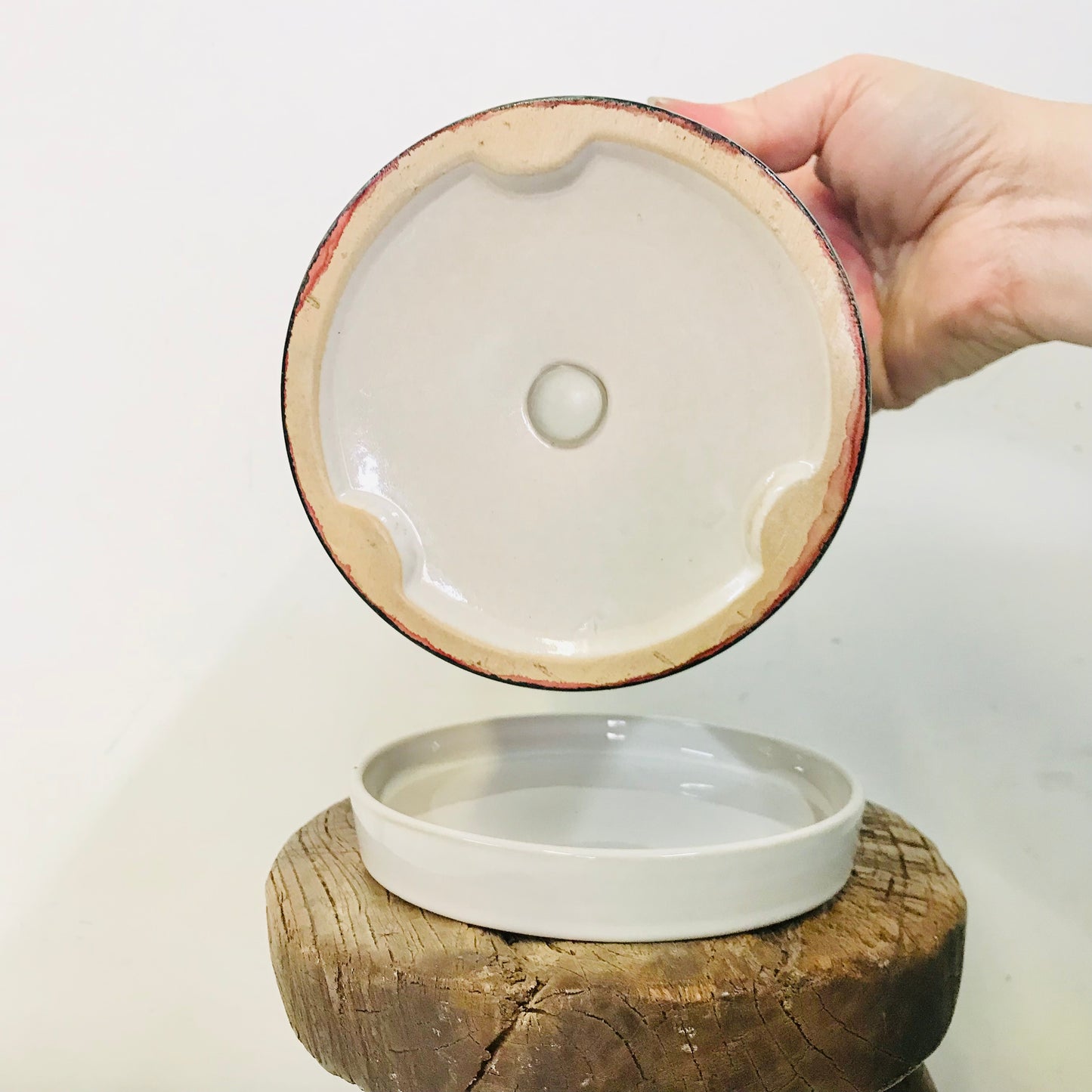 Alcohol Ink planter pot with tray - Moss and Clay