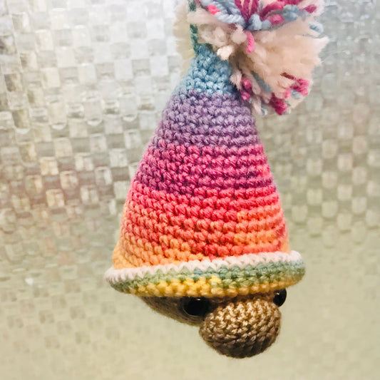 Hanging Crochet Gnome Head