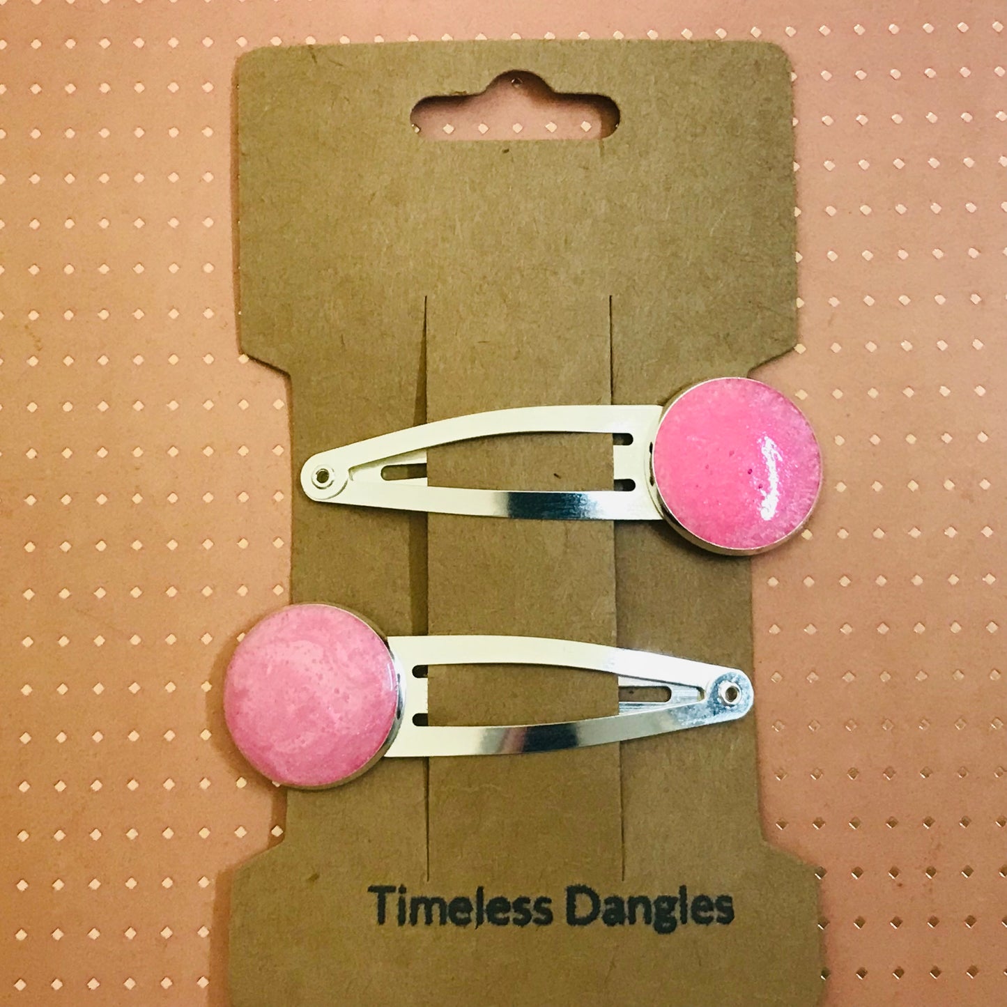 Resin Sparkle Hair Clips - Set of 2