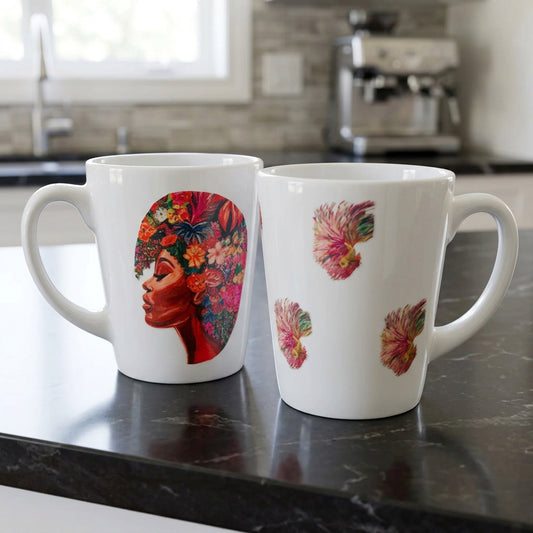 Ceramic Mug - Vinyl Stickered (handwash only)