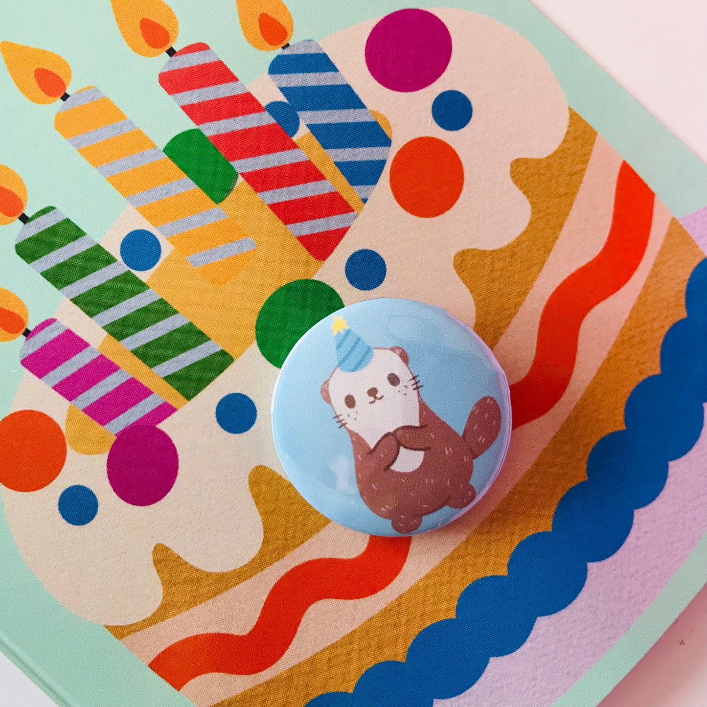 Badge Pin Birthday Cards