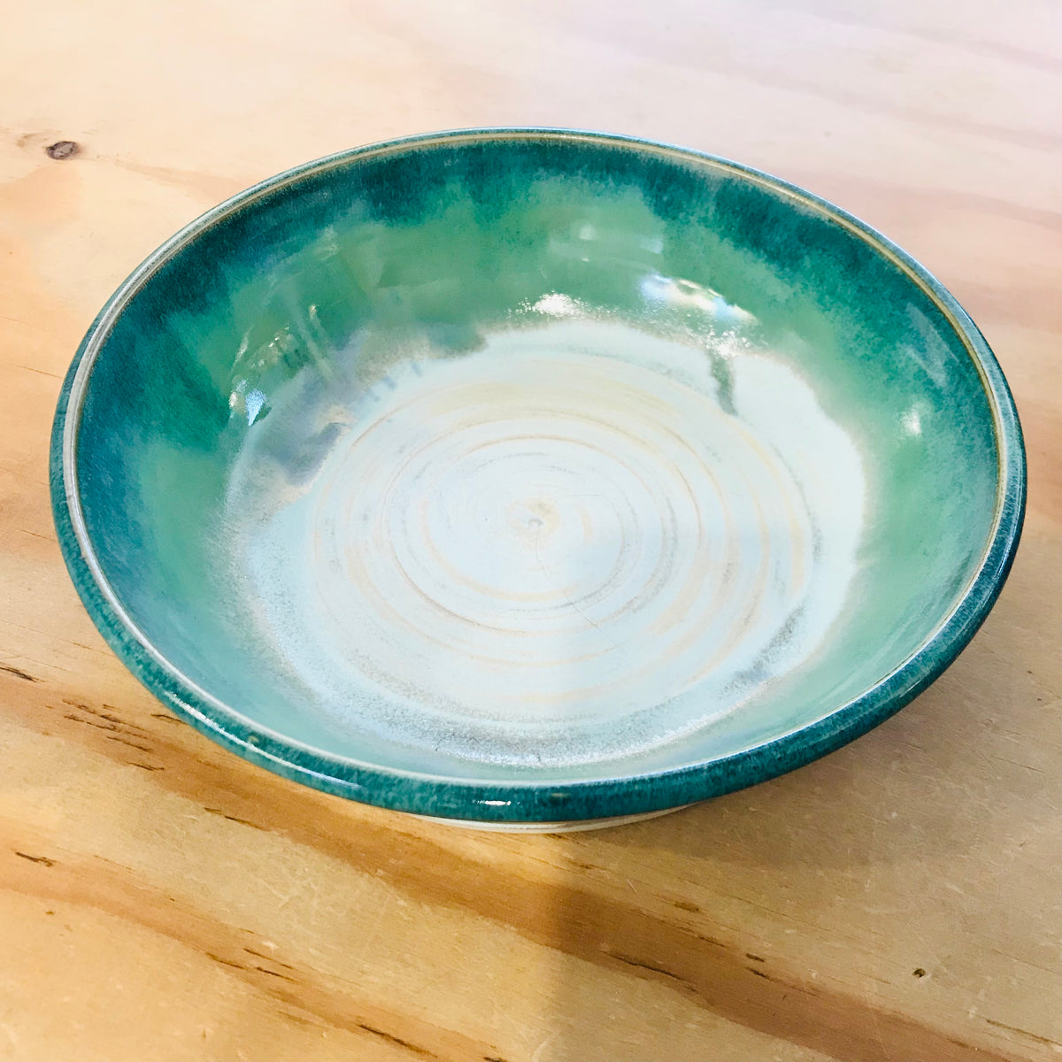 Handthrown Pottery Bowl - Cove Storm