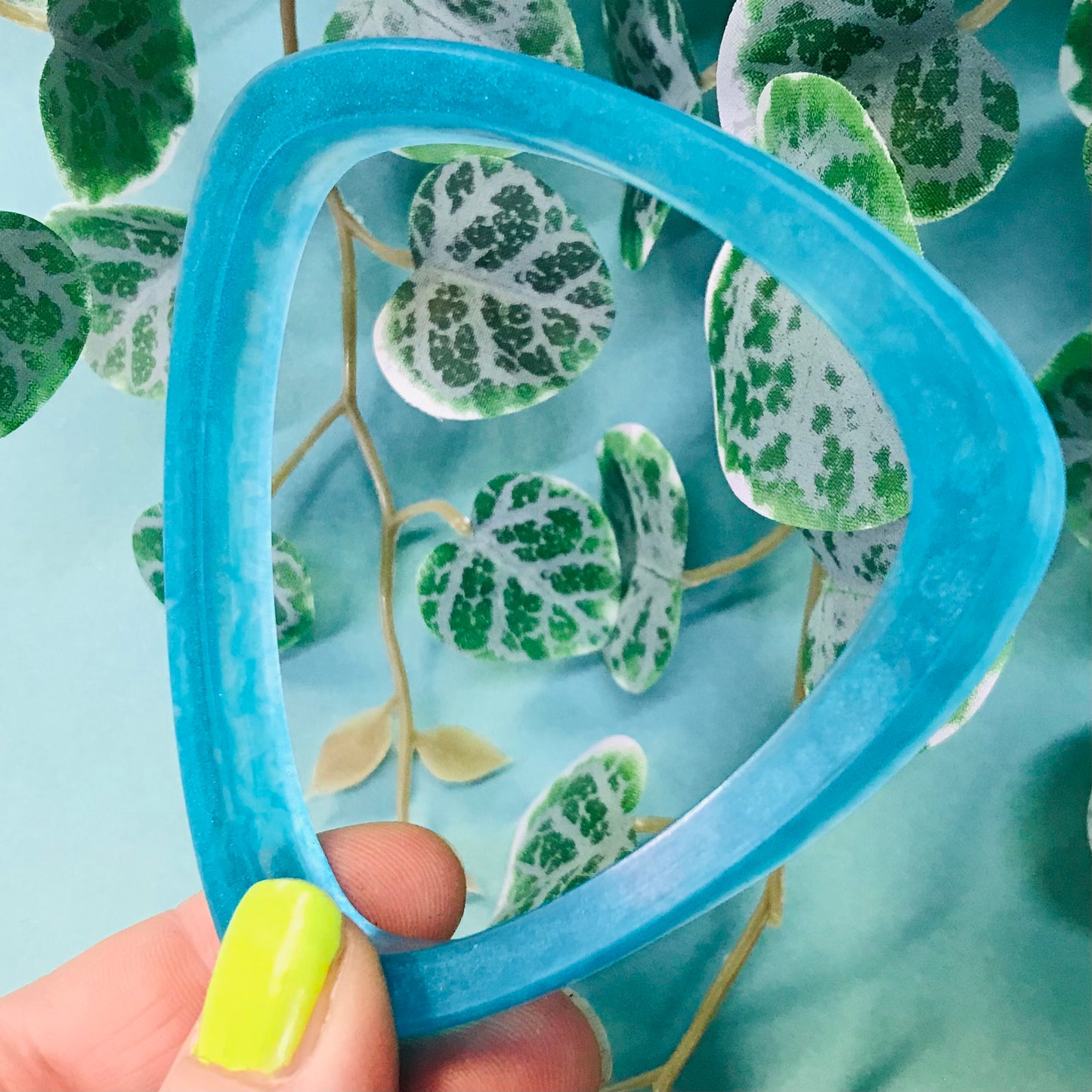 Burst of Colour Resin Bangle - Triangle Set