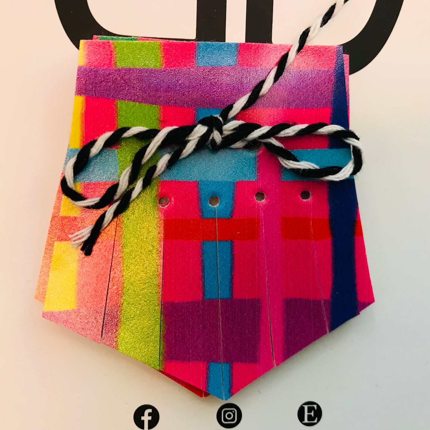 Hand painted leather, faux-leather, perspex & vinyl Shoe Tassel Fringe