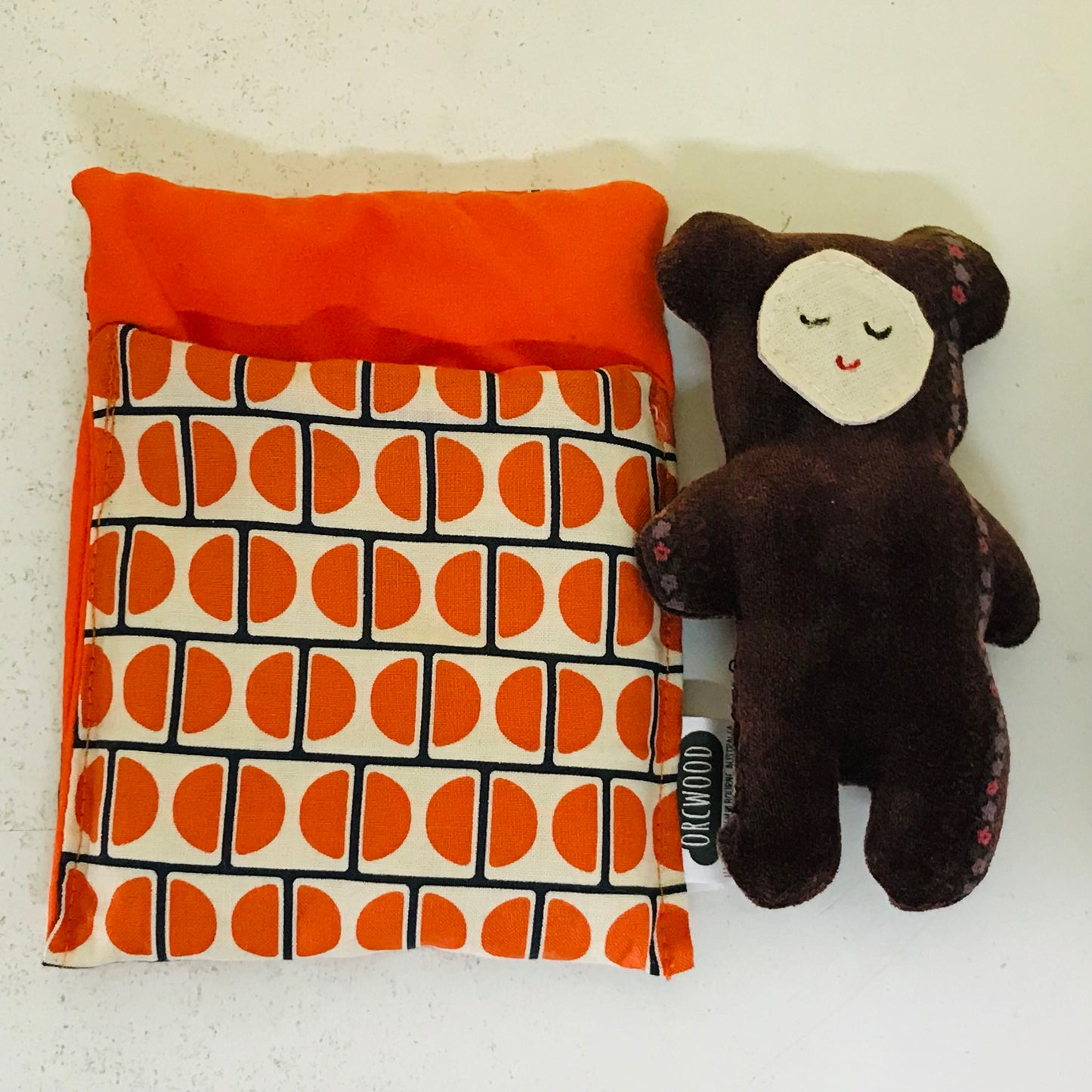 Handmade OOAK Mini Sleepy Bear with Sleeping Bag