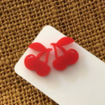 Novelty Studs Earrings - Graphic Acrylic