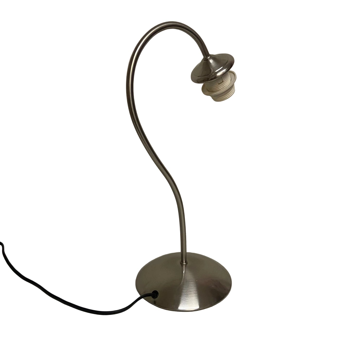 Lamp Base Only - Chrome Goose Neck Table Lamps (pair available)