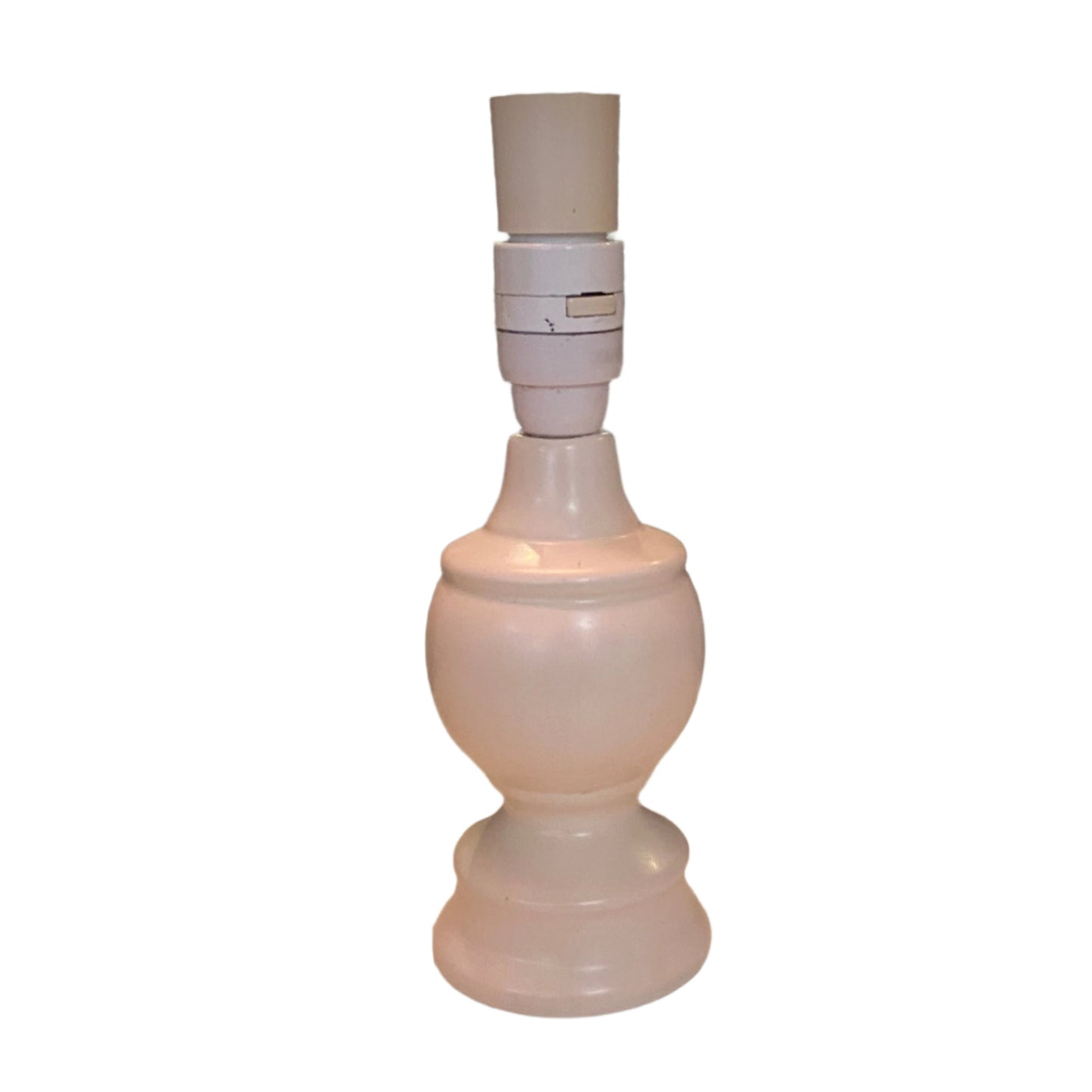 White lamp on a white background