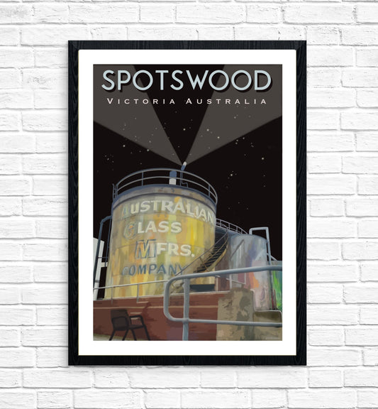 Vintage Poster - Spotswood Glass Works