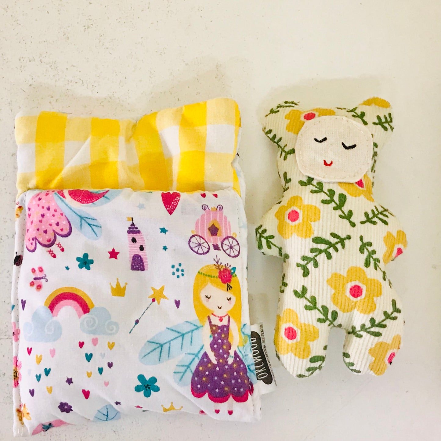 Handmade OOAK Mini Sleepy Bear with Sleeping Bag