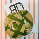Handmade Painted Leather Earrings - The Big Zero