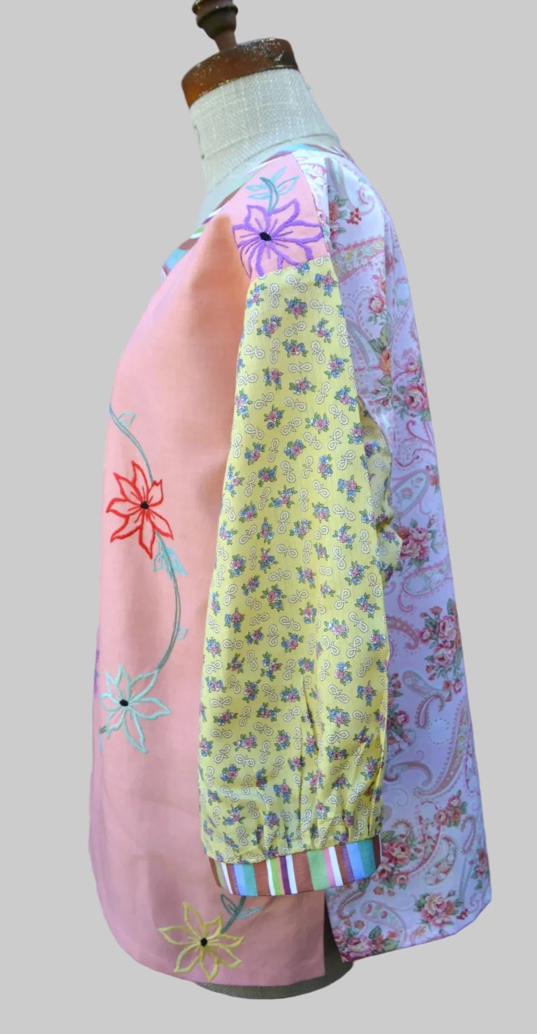 Women's Handmade Upcycled Tunic - Peachy