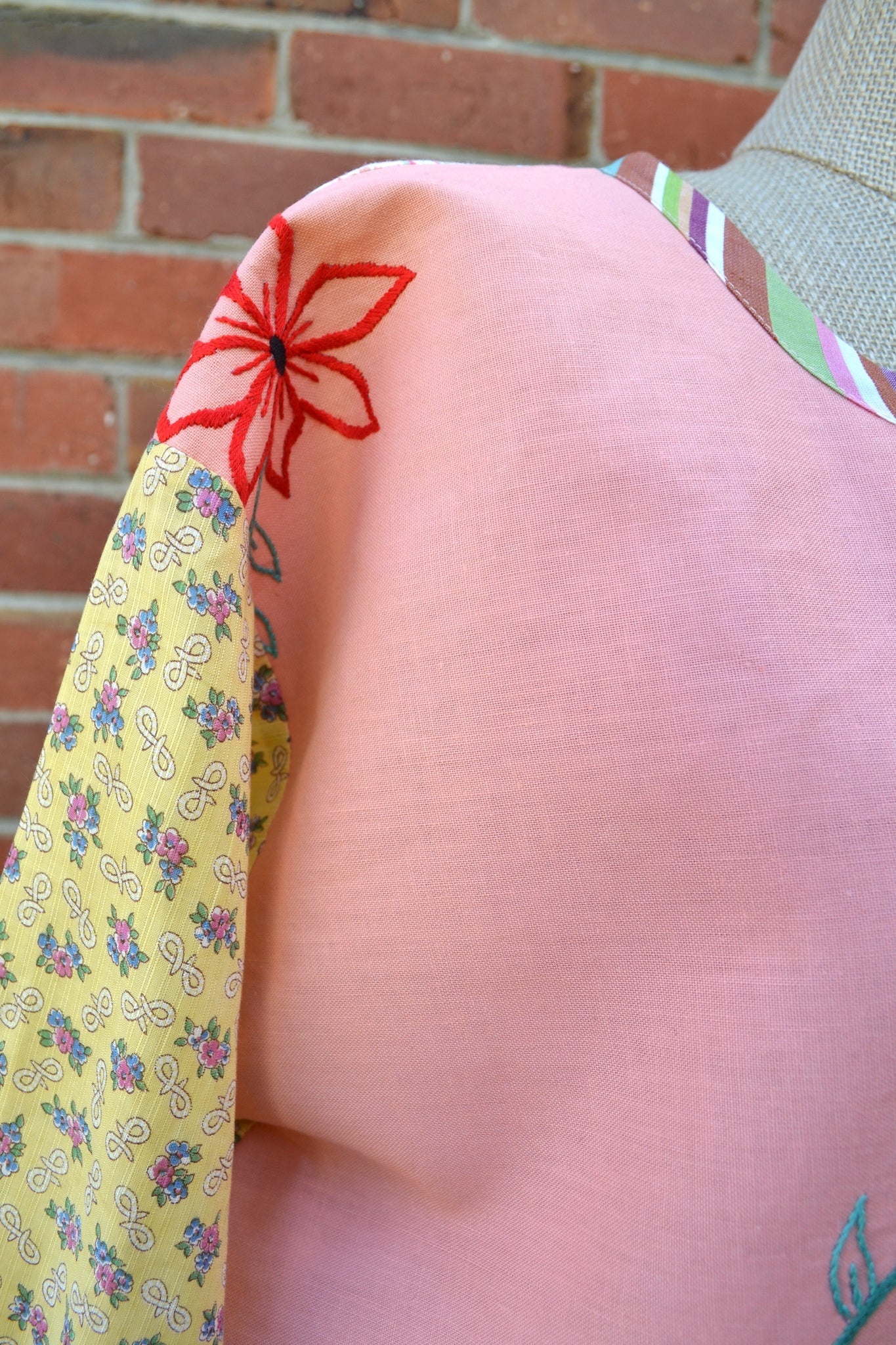 Women's Handmade Upcycled Tunic - Peachy