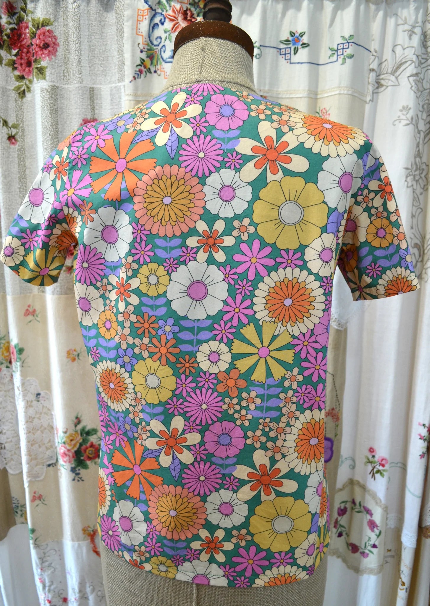 Women's Handmade Cotton Top - Daisy Mix ** ON SALE **