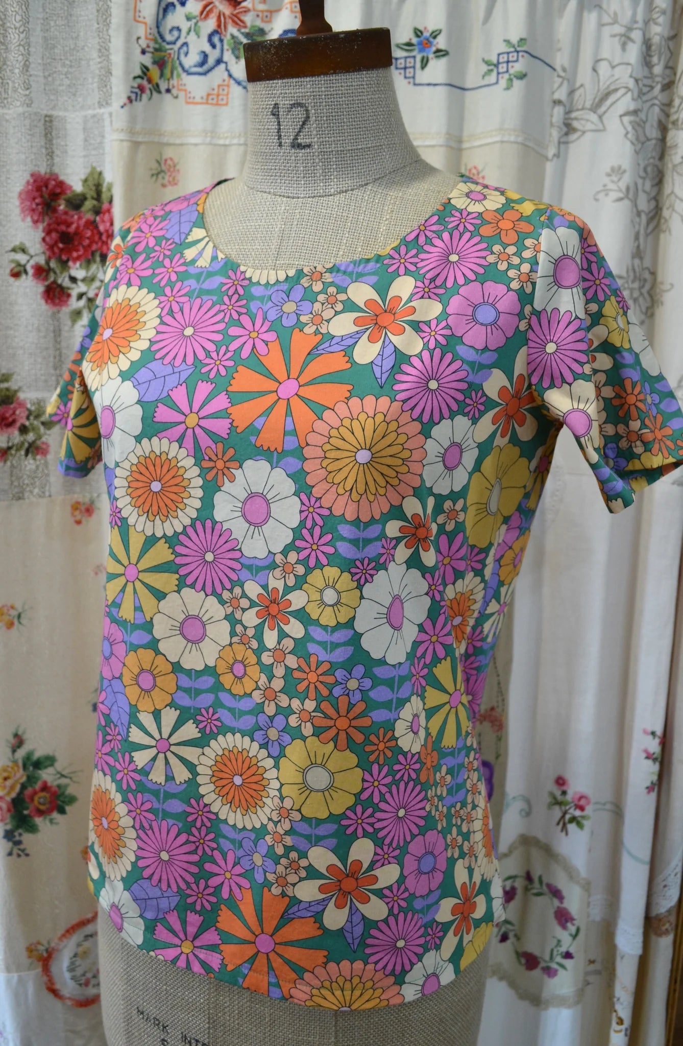 Women's Handmade Cotton Top - Daisy Mix ** ON SALE **