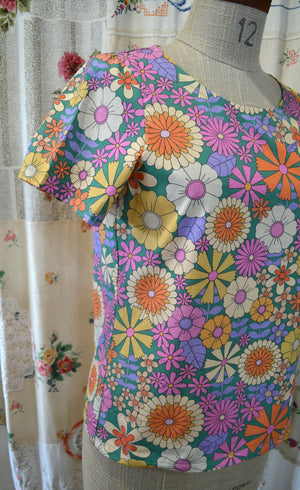 Women's Handmade Cotton Top - Daisy Mix ** ON SALE **
