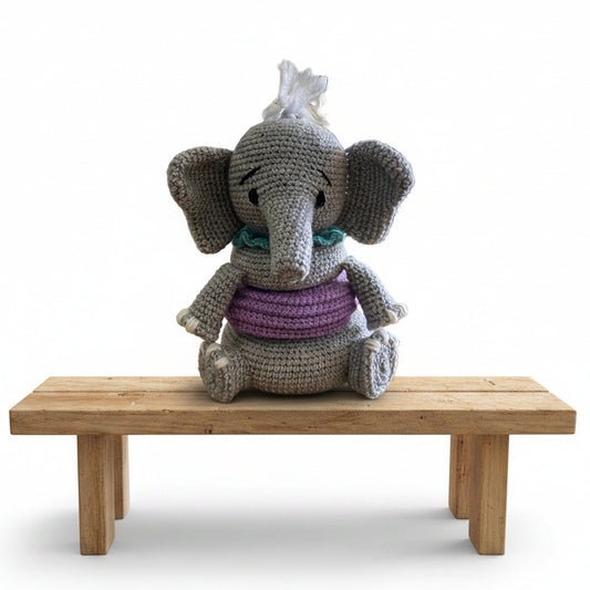 Elephant Ring Stacker Crochet Toy