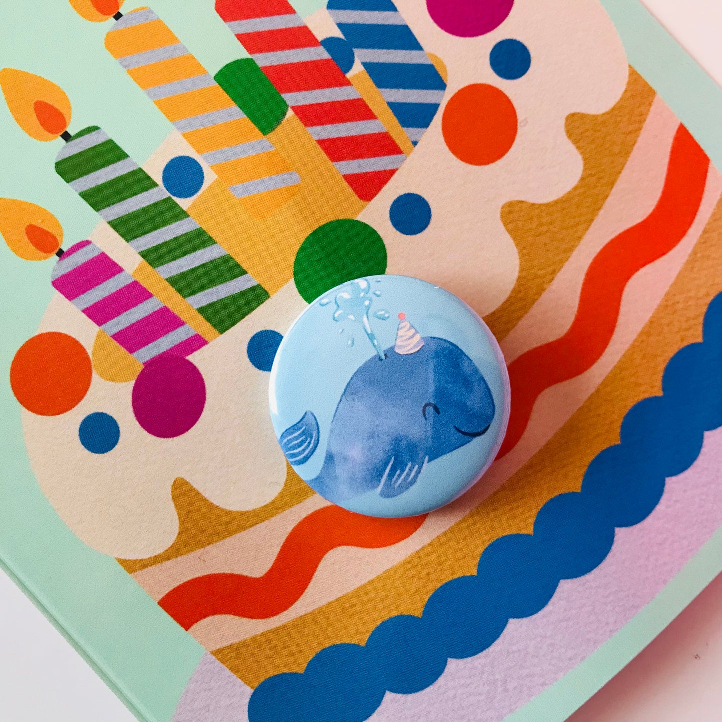 Badge Pin Birthday Cards