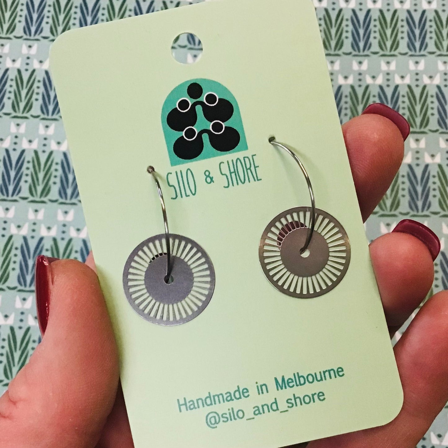 Stainless Steel Statement Earrings - Deco Range