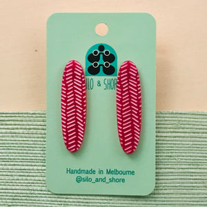 Art Deco Acrylic Earrings - Herrings