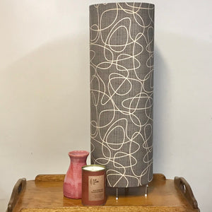 Custom Lamp Shade only - Squiggly in Warm Grey