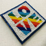 Hand Beaded & Embroidered Individual Coasters