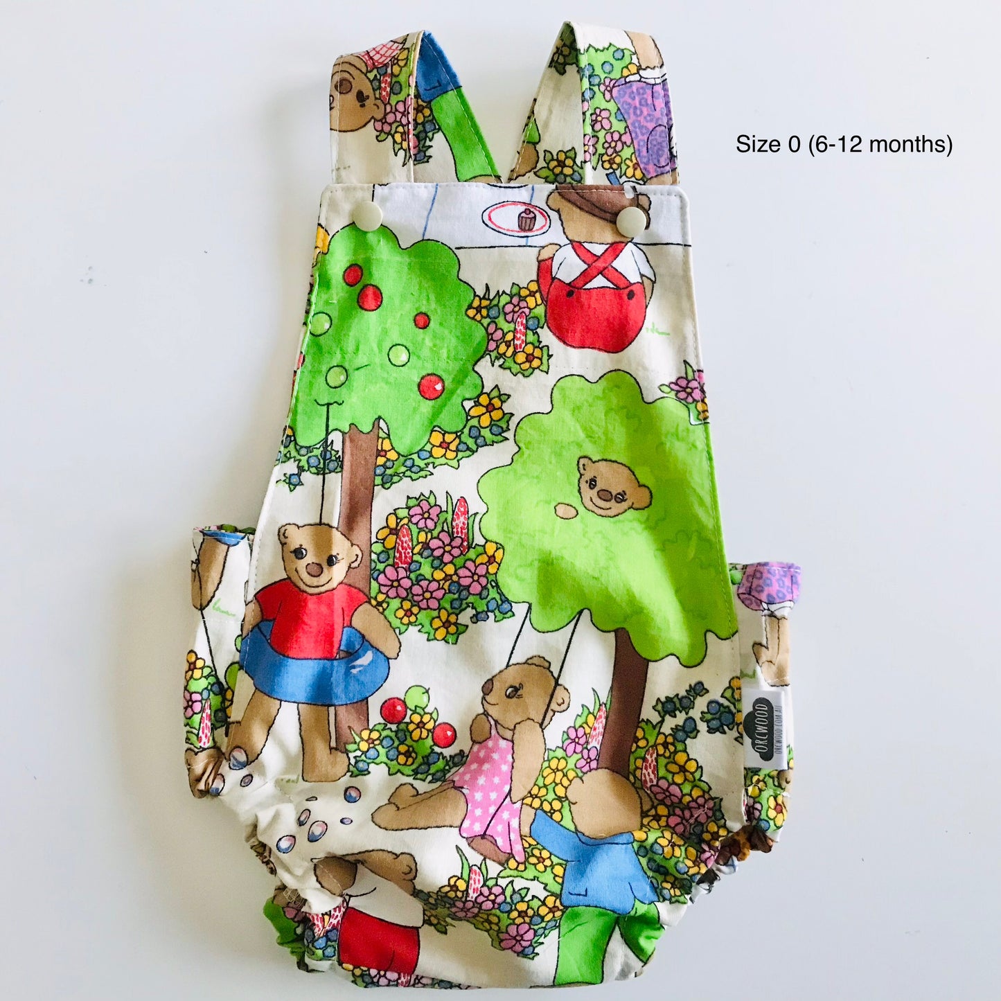 Baby Toddler Summer Romper - Upcycled Teddy Bears Picnic
