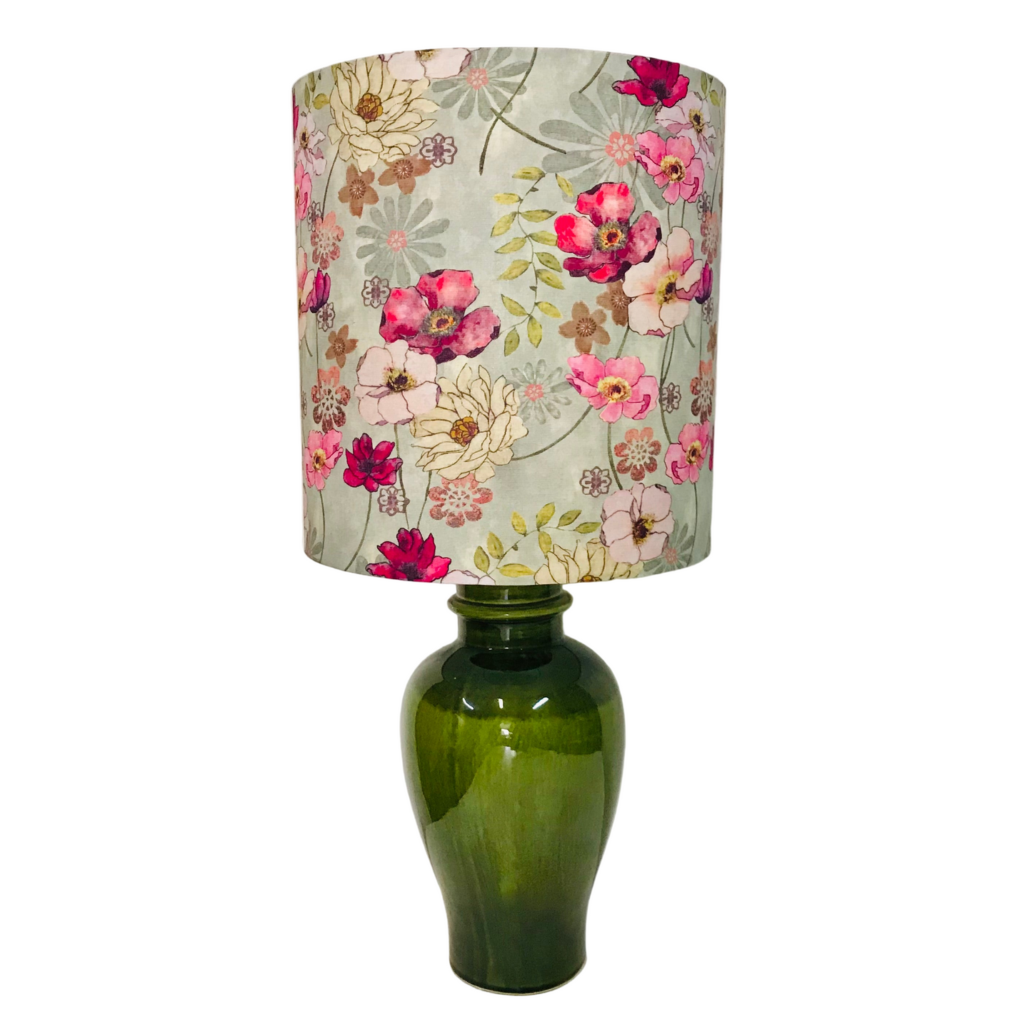 Custom Lamp Shade only - Poppy Blossom Cotton Linen