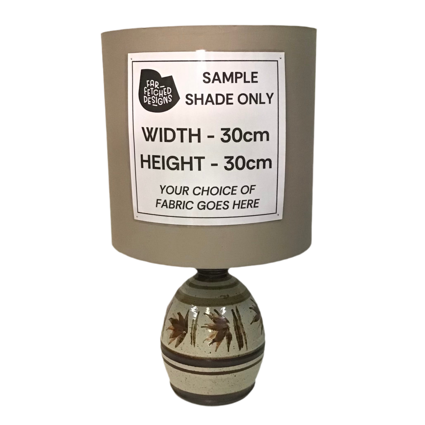 Lamp Base Only - Hand Pottered Rustic Table Lamp