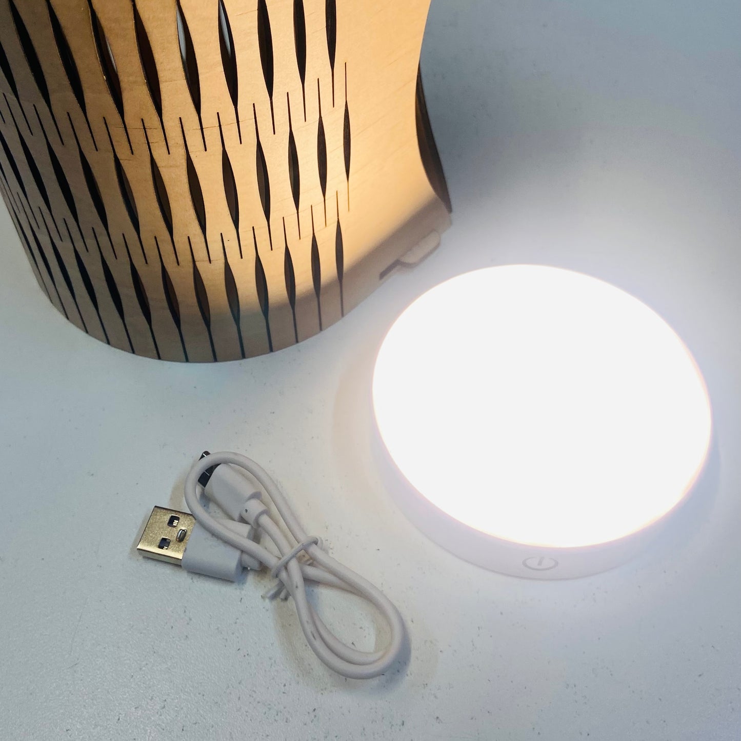 Bubble Cordless Lamp - Blackwood with Charcoal/Olive