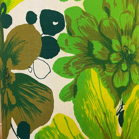 Custom Lamp Shade only - Vintage Green Floral