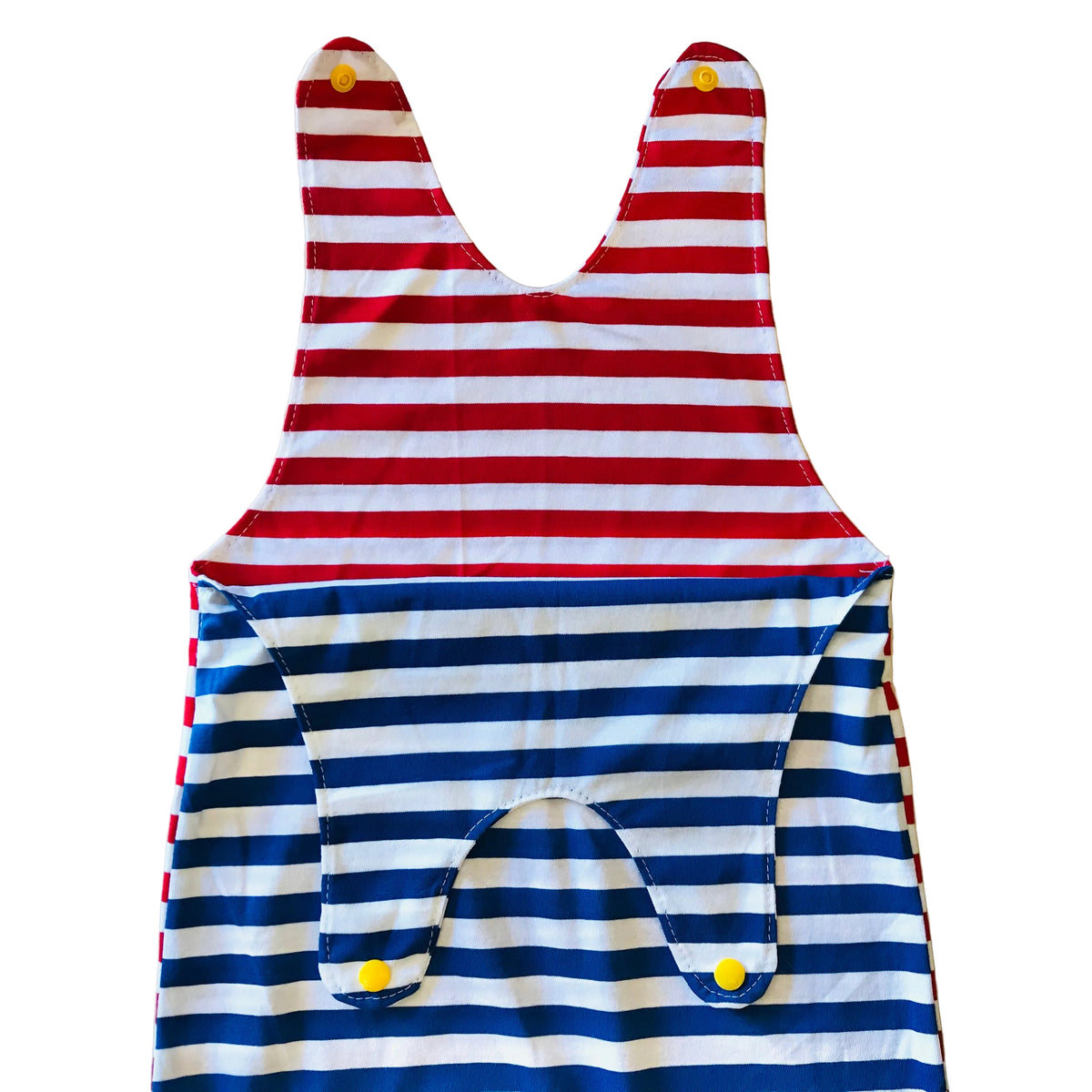 Baby Toddler Long Romper - Stripey Contrast