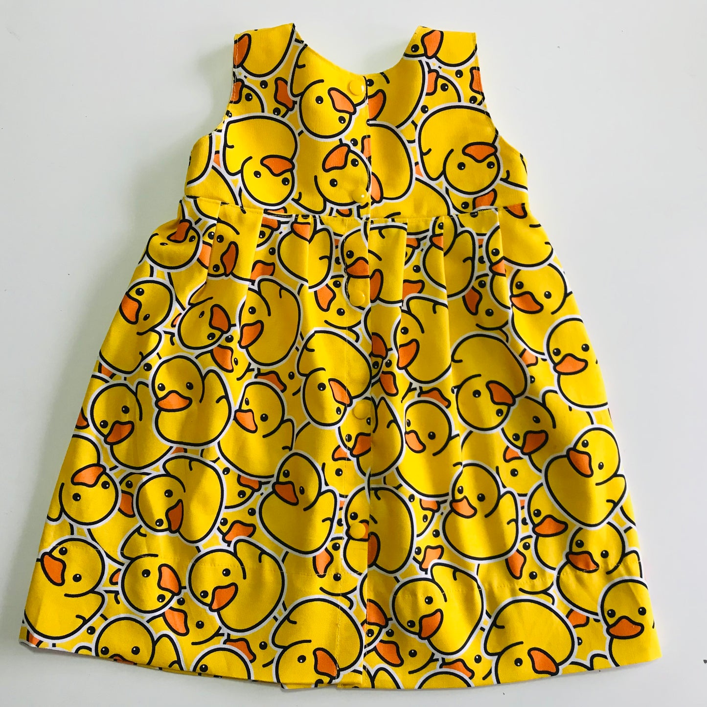 Girls empire handmade dress - Duckies