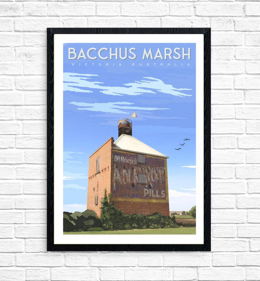 Vintage Poster - Bacchus Marsh Chicory Kiln Ghost Sign