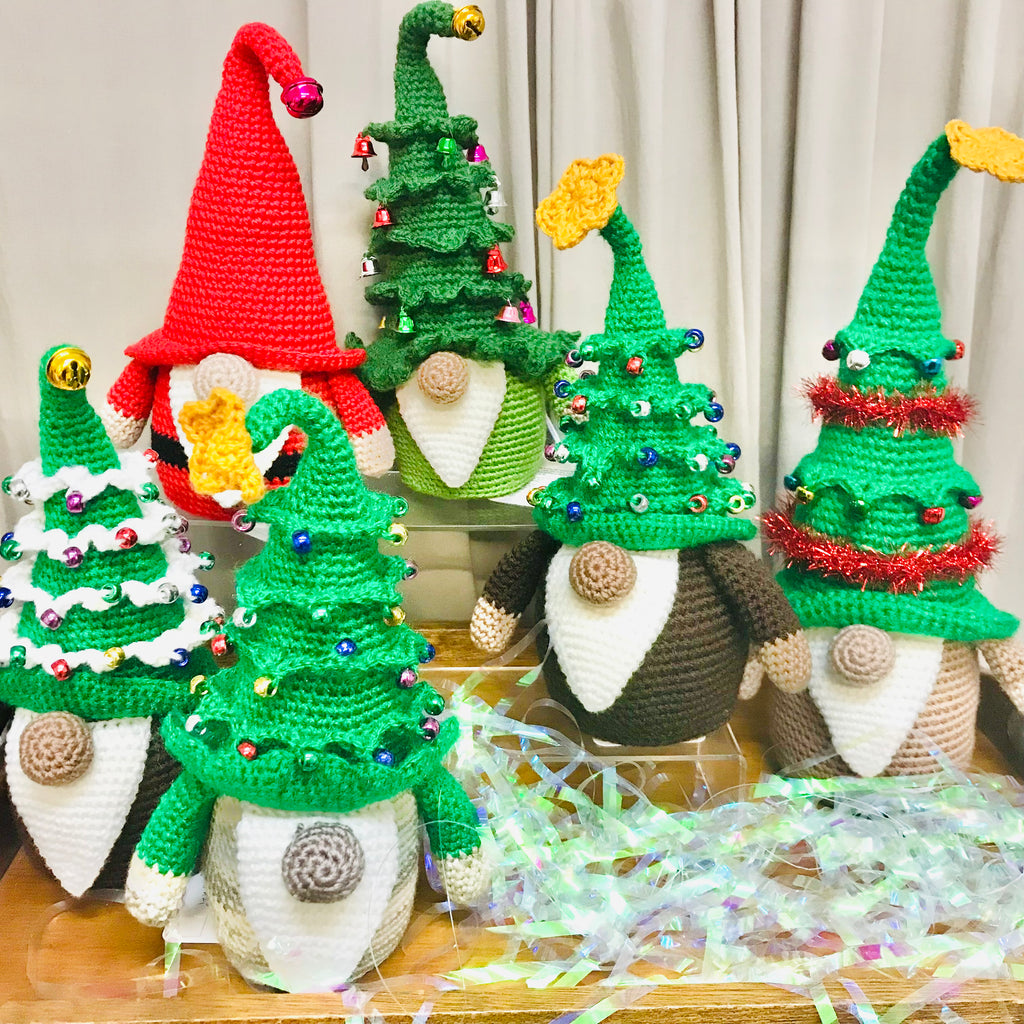 Christmas Tree Elf Crochet Toys
