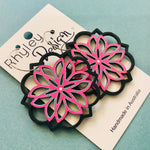 Big Bloom Bamboo Detailed Earrings