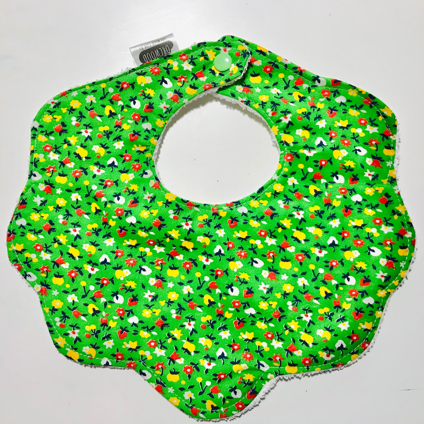 Bibs - Handmade Scalloped baby and toddler bib