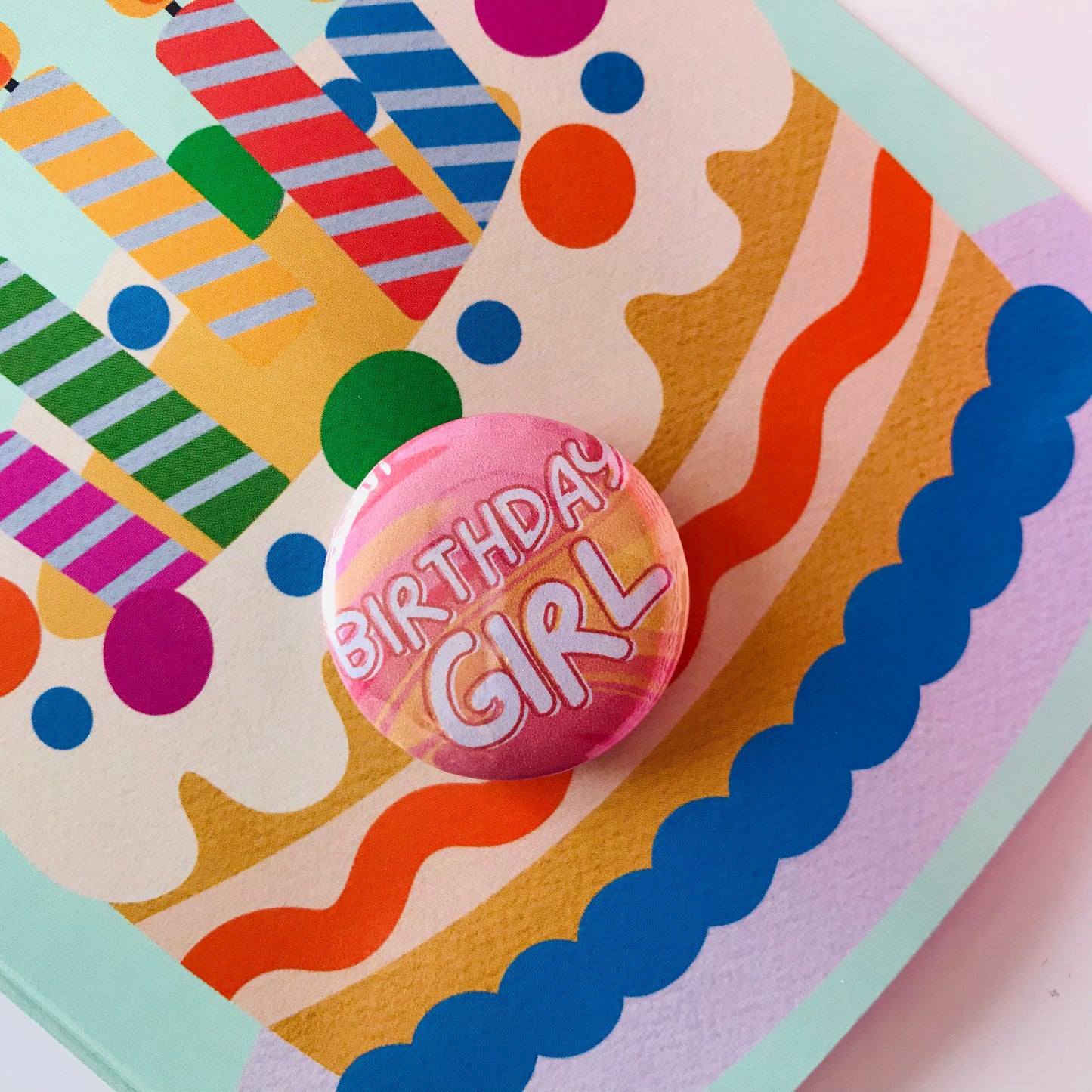 Badge Pin Birthday Cards