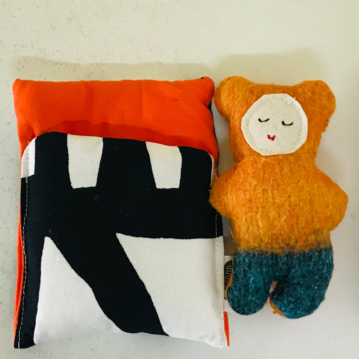 Handmade OOAK Mini Sleepy Bear with Sleeping Bag